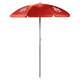 Officially Licensed NCAA Ohio State 5.5' Portable Beach Umbrella, Red