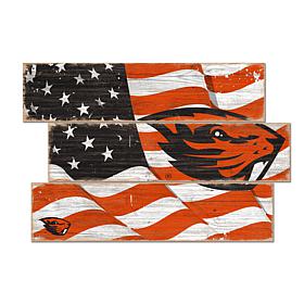 Officially Licensed NCAA Oregon State Three Plank Flag