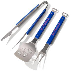 Officially-licensed NCAA Spirit 3-Piece BBQ Set - Kansas Jayhawks 