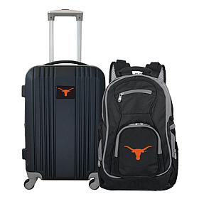 Officially Licensed NCAA Texas Longhorns Backpack & Carry-On Set