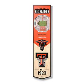 Officially Licensed NCAA Texas Tech Red Raiders 3D Stadium Banner