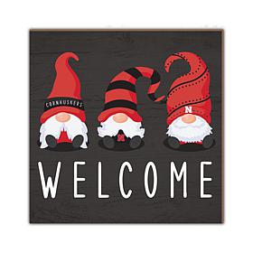 Officially Licensed NCAA University of Nebraska Welcome Gnomes Sign
