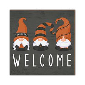 Officially Licensed NCAA University of Texas Welcome Gnomes Sign
