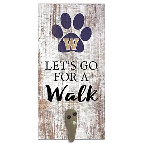 Officially Licensed NCAA University of Washington Leash Holder Sign