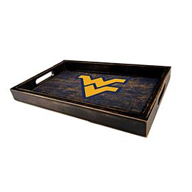Officially Licensed NCAA University of West Virginia Wood Tray  