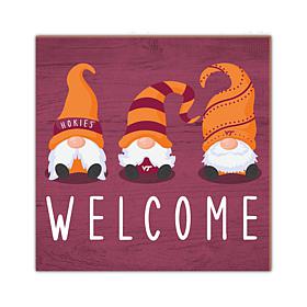 Officially Licensed NCAA Virginia Tech Welcome Gnomes Sign