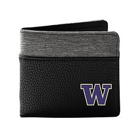 Officially Licensed NCAA Washington Huskies Pebble BiFold Wallet