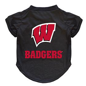 Officially Licensed NCAA Wisconsin Badgers Pet T-Shirt