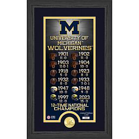 Officially Licensed NCAA Wolverines National Champs Legacy Photo Mint