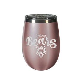 Officially Licensed NFL 12oz Rose Gold Wine Tumbler - Bears