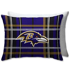 Officially Licensed NFL 20" x 26" Plush Bed Pillow - Baltimore Ravens