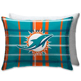 Officially Licensed NFL 20" x 26" Plush Bed Pillow - Miami Dolphins