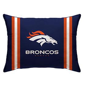 Officially Licensed NFL 20" x 26" Plush Striped Bed Pillow - Broncos