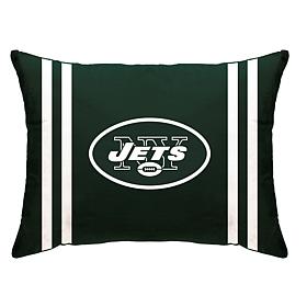 Officially Licensed NFL 20" x 26" Plush Striped Bed Pillow - Jets