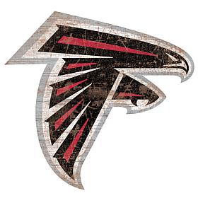 Officially Licensed NFL 24" Distressed Logo Cutout Sign - Falcons 