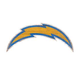 Officially Licensed NFL 24" Distressed Logo Cutout Sign - Chargers 