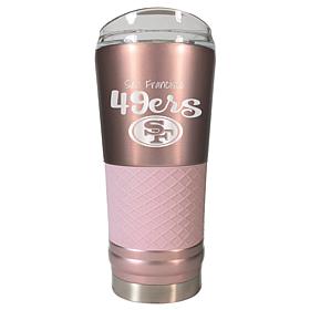 Officially Licensed NFL 24oz Rose Gold Draft Tumbler - 49ers