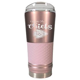 Officially Licensed NFL 24oz Rose Gold Draft Tumbler - Chiefs