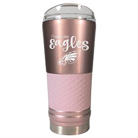 Officially Licensed NFL 24oz Rose Gold Draft Tumbler - Eagles