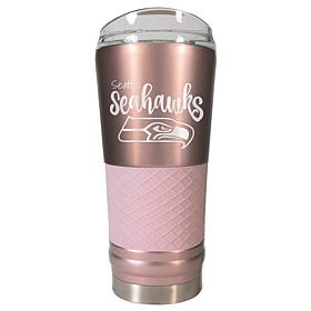Officially Licensed NFL 24oz Rose Gold Draft Tumbler- Seattle Seahawks
