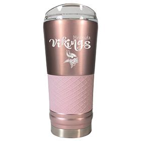 Officially Licensed NFL 24oz Rose Gold Draft Tumbler - Vikings