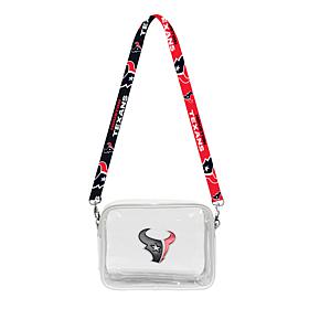 Officially Licensed NFL 3D Logo Clear Fanny Fan Purse - Houston Texans