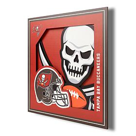 Officially Licensed NFL 3D Logo Series Wall Art - 12" x 12" - Bucs