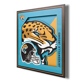 Officially Licensed NFL 3D Logo Series Wall Art - 12" x 12" - Jaguars