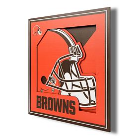 Officially Licensed NFL 3D Logo Series Wall Art - 12" x 12" - Browns