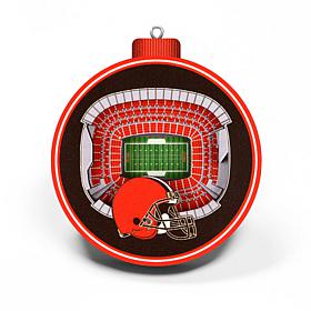 Officially Licensed NFL 3D StadiumView Ornament 2-pack - Cleveland