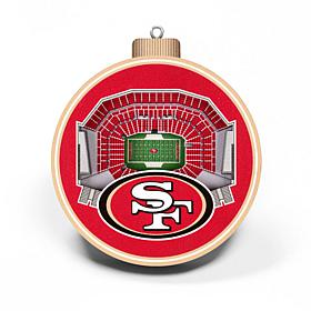 Officially Licensed NFL 3D StadiumView Ornament 2-pack - San Francisco