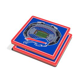 Officially Licensed NFL 3D StadiumViews Coaster Set - Buffalo Bills