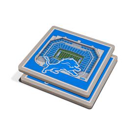 Officially Licensed NFL 3D StadiumViews Coasters - Detroit Lions