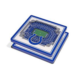 Officially Licensed NFL 3D StadiumViews Coasters - Indianapolis Colts