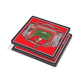 Officially Licensed NFL 3D StadiumViews Coasters- Tampa Bay Buccaneers