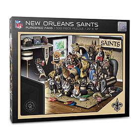 Officially Licensed NFL 500-piece Puzzle - A Real Nailbiter - Saints