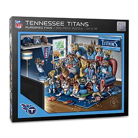 Officially Licensed NFL 500-piece Puzzle - A Real Nailbiter - Titans