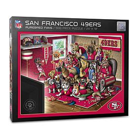 Officially Licensed NFL 500-piece Puzzle - A Real Nailbiter - 49ers