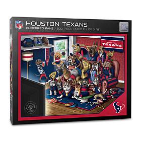 Officially Licensed NFL 500-piece Puzzle - A Real Nailbiter - Texans
