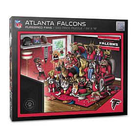 Officially Licensed NFL 500-piece Puzzle - A Real Nailbiter - Falcons