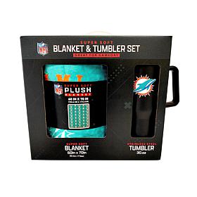 Officially Licensed NFL 60 x 70 Throw & 30oz Tumbler Combo Set