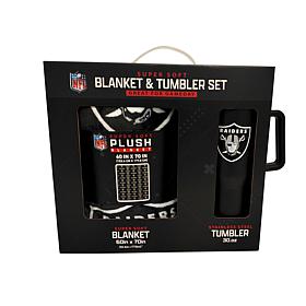 Officially Licensed NFL 60 x 70 Throw & 30oz Tumbler Combo Set