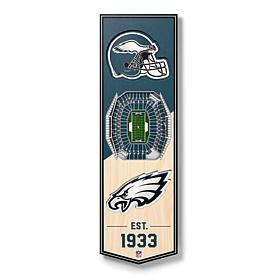 Officially Licensed NFL 6x19" 3-D Stadium Banner - Philadelphia Eagles