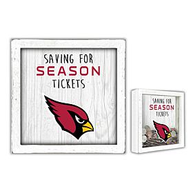Officially Licensed NFL Arizona Cardinals Saving for Tickets Money Box