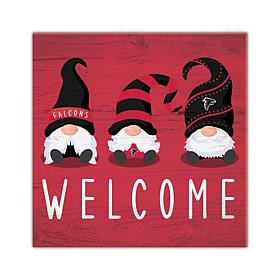 Officially Licensed NFL Atlanta Falcons Welcome Gnomes Wall Decor