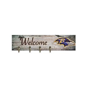 Officially Licensed NFL Baltimore Ravens Coat Hanger 6" x 24"