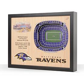 Officially Licensed NFL Baltimore Ravens StadiumView 3D Wall Art