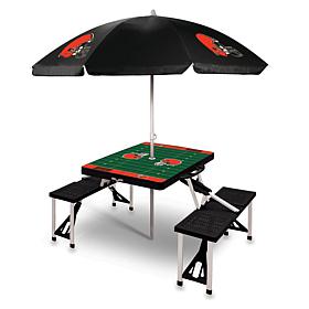 Officially Licensed NFL Black Portable Folding Picnic Table - Browns