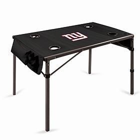 Officially Licensed NFL Black Portable Folding Travel Table - Giants