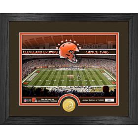 Officially Licensed NFL Browns Stadium Bronze Coin Photo Mint